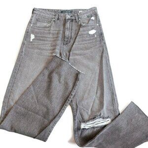 Mavi BARCELONA High Rise Wide Leg Denim Jeans Womens 27 X 32 Pants Black Sample